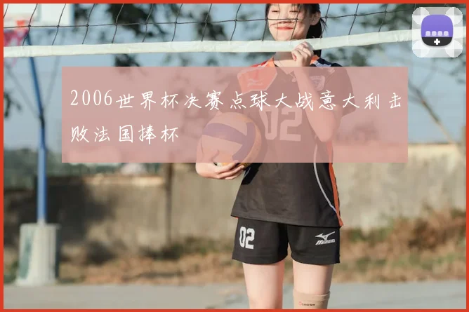 2006世界杯决赛点球大战意大利击败法国捧杯